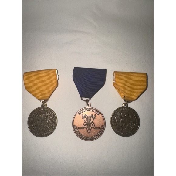 Other - Lot of 3 Vintage Alabama Music Educators Assn Band Orchestra Festival Medal Pins